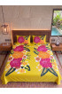 Hand Painted Rayon Bedsheet Set King Size